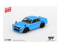 Nissan LB Works HAKOSUKA Baby Blue Mini GT 1:64 MGT01169-BL