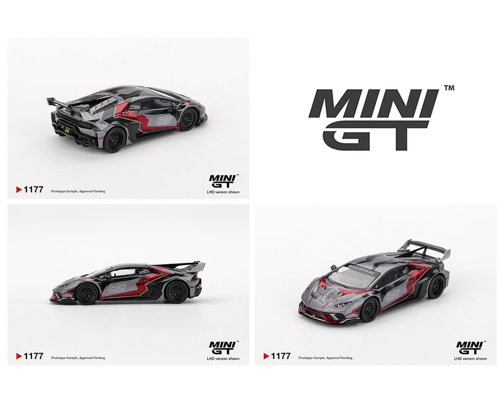 LB WORKS Lamborghini Huracán GT RONIN Grey Mini GT MGT01177-BL