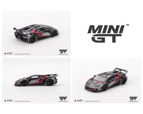LB WORKS Lamborghini Huracán GT RONIN Grey Mini GT MGT01177-BL