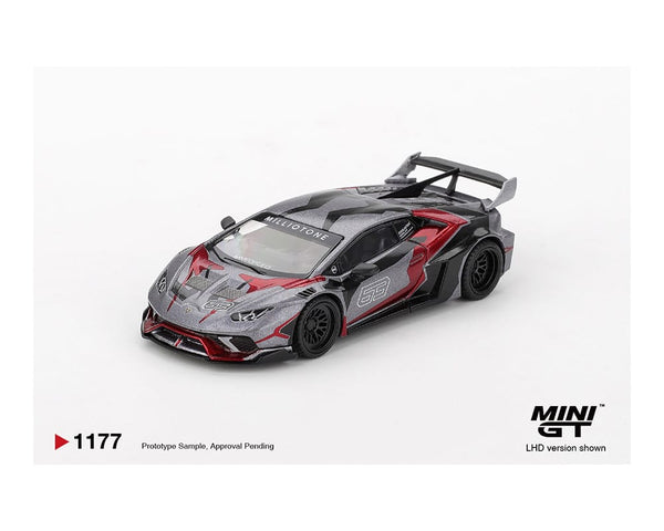 LB WORKS Lamborghini Huracán GT RONIN Grey Mini GT MGT01177-BL