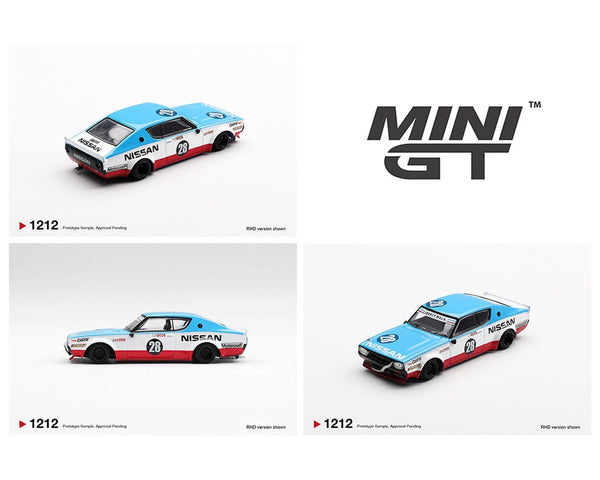 Nissan Skyline Kenmeri Liberty Walk Nissan Racing ’75 concept Mini GT 1:64 MGT01212-BL