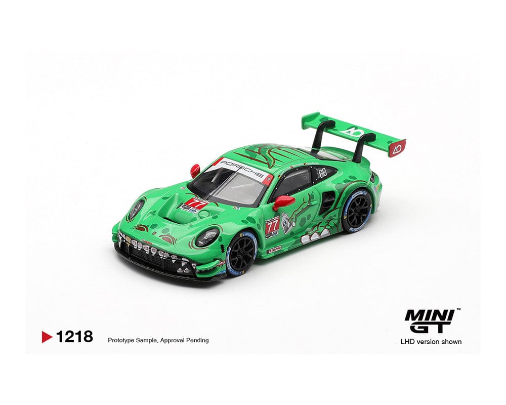 Mini GT 1:64 Porsche 911 GT3 R 992 #77 AO Racing 2025 IMSA Sebring 12 Hrs Class Winner 1/64 scale
