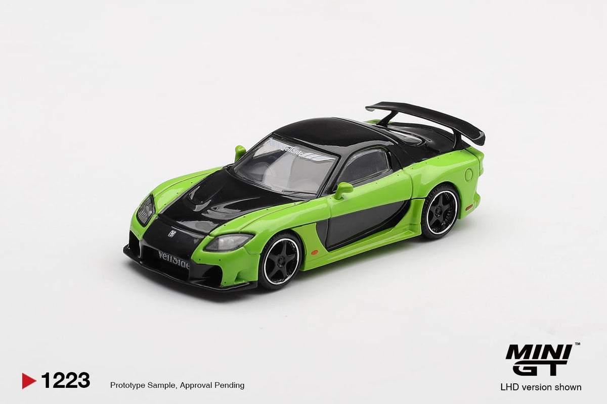 Mini GT Mazda RX-7 VeilSide Fortune7 Green 1:64 | Pre-order MGT01223-BL
