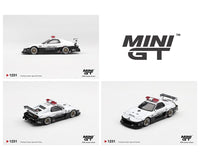 Mazda RX7 LB Super Silhouette Police White Mini GT 1/64 MGT01231-BL