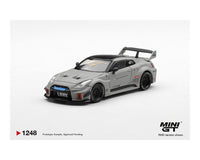 Nissan LB Silhouette WORKS GT 35GTRR Ver.1 Matt Grey Mini GT 1/64 MGT01248-BL