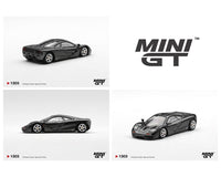 McLaren F1 Blue Black Metallic Mini GT 1/64 MGT01303-BL