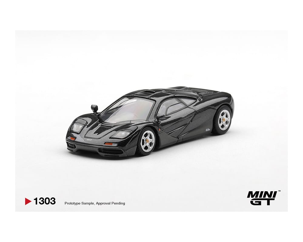 McLaren F1 Blue Black Metallic Mini GT 1/64 MGT01303-BL