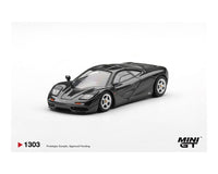 McLaren F1 Blue Black Metallic Mini GT 1/64 MGT01303-BL