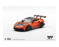 (PRE-ORDER) Porsche 911 (992) GT3 RS Weissach Package Gulf Orange Limited Edition Mini GT 1/64
