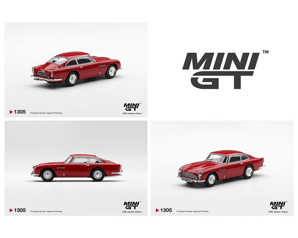 Aston Martin DB5 Fiesta Red Mini GT 1/64 MGT01305-BL