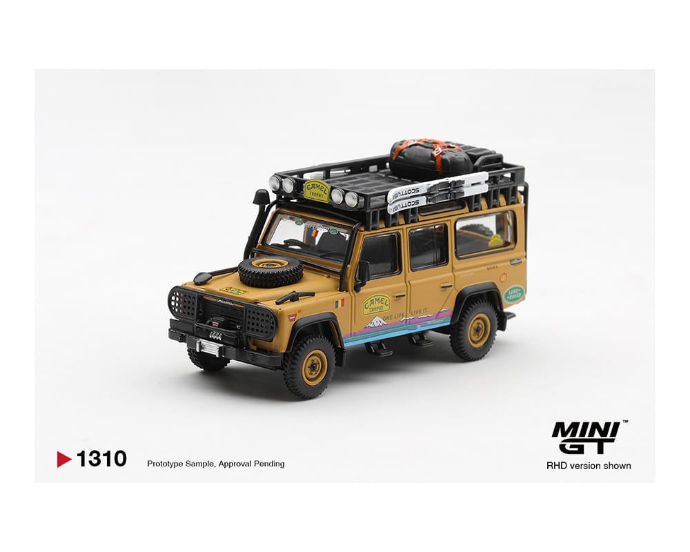 Mini GT Defender 110 Camel Trophy 1998 CT.36 Romania 1/64 MGT01310-BL