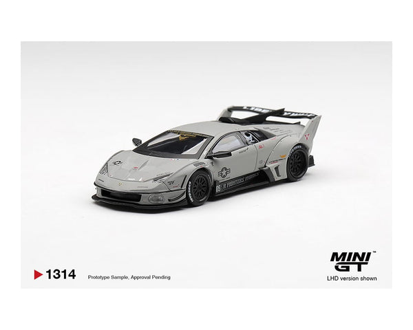 (PRE-ORDER) Lamborghini LB-Silhouette WORKS MURCIELAGO GT Evo Fighter Grey Limited Edition Mini GT 1:64 MGT01314-BL