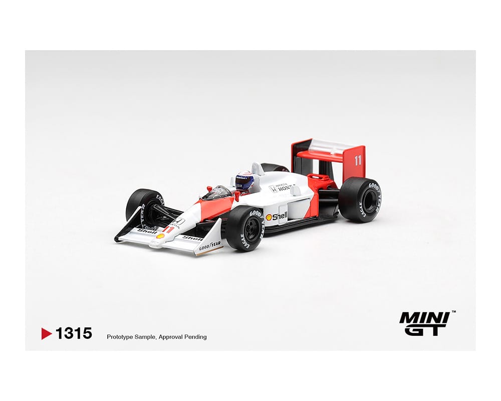 (PRE-ORDER) McLaren MP4/4 #11 Alain Prost 1988 Canadian Grand Prix 2nd Place Limited Edition Mini GT 1:64 MGT01315-BL