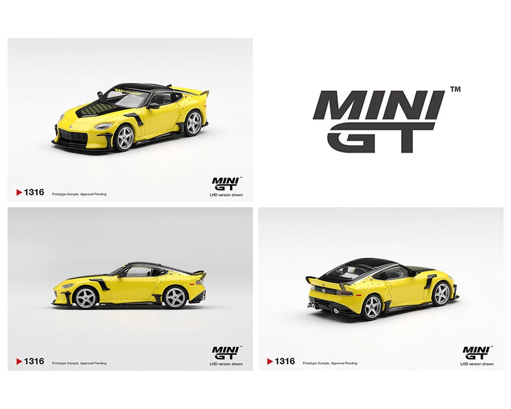 (PRE-ORDER) Nissan Z VeilSide FFZ400 Ikazuchi Yellow Limited Edition Mini GT 1:64 MGT01316-BL