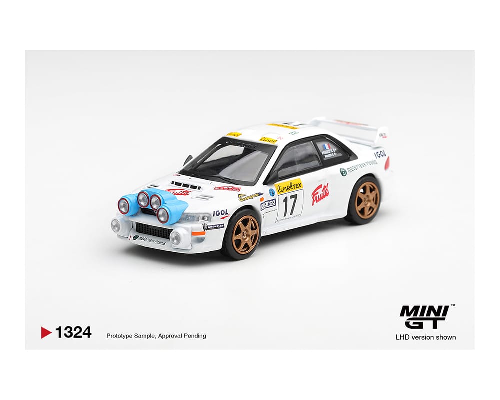 (PRE-ORDER) Subaru Impreza WRC98 #17 1999 Rally Monte-Carlo White Limited Edition Mini GT 1:64 MGT01324-BL