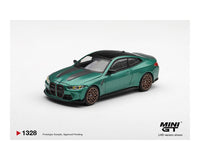 (PRE-ORDER) BMW M4 CS Frozen Isle of Man Green Metallic Limited Edition Mini GT 1:64 MGT01328-BL