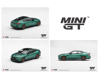 (PRE-ORDER) BMW M4 CS Frozen Isle of Man Green Metallic Limited Edition Mini GT 1:64 MGT01328-BL