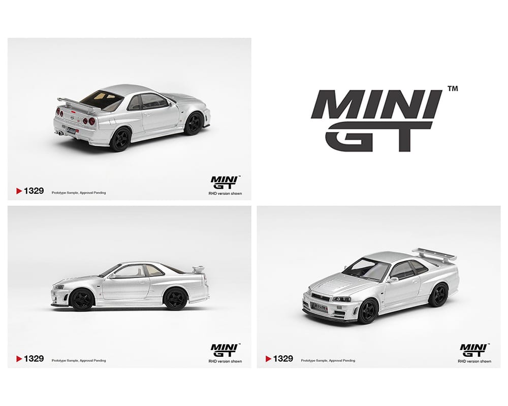(PRE-ORDER) Nissan NISMO R34GT-R Z-tune Z-Tune Silver Limited Edition Mini GT 1:64 MGT01329-BL