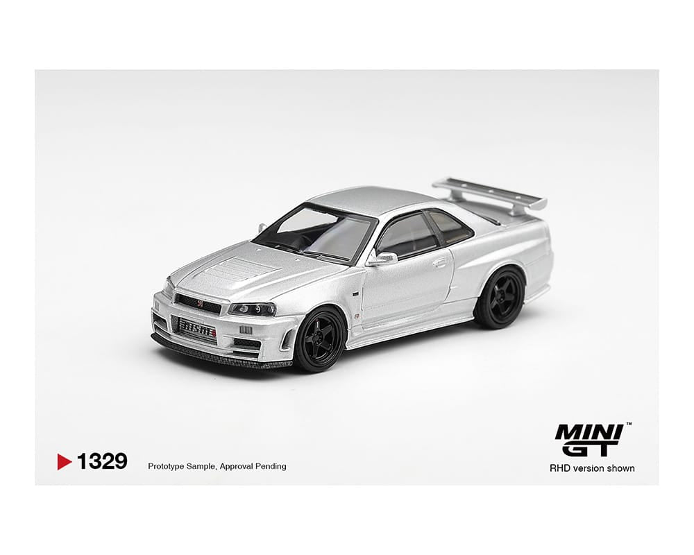 (PRE-ORDER) Nissan NISMO R34GT-R Z-tune Z-Tune Silver Limited Edition Mini GT 1:64 MGT01329-BL