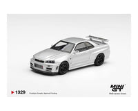 (PRE-ORDER) Nissan NISMO R34GT-R Z-tune Z-Tune Silver Limited Edition Mini GT 1:64 MGT01329-BL