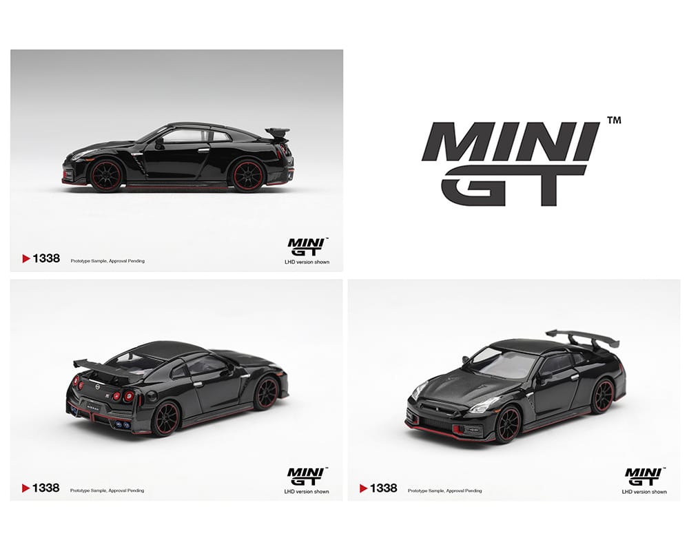 Nissan GTR Nismo 2024 Black Mini GT 1/64 MGT01338-BL