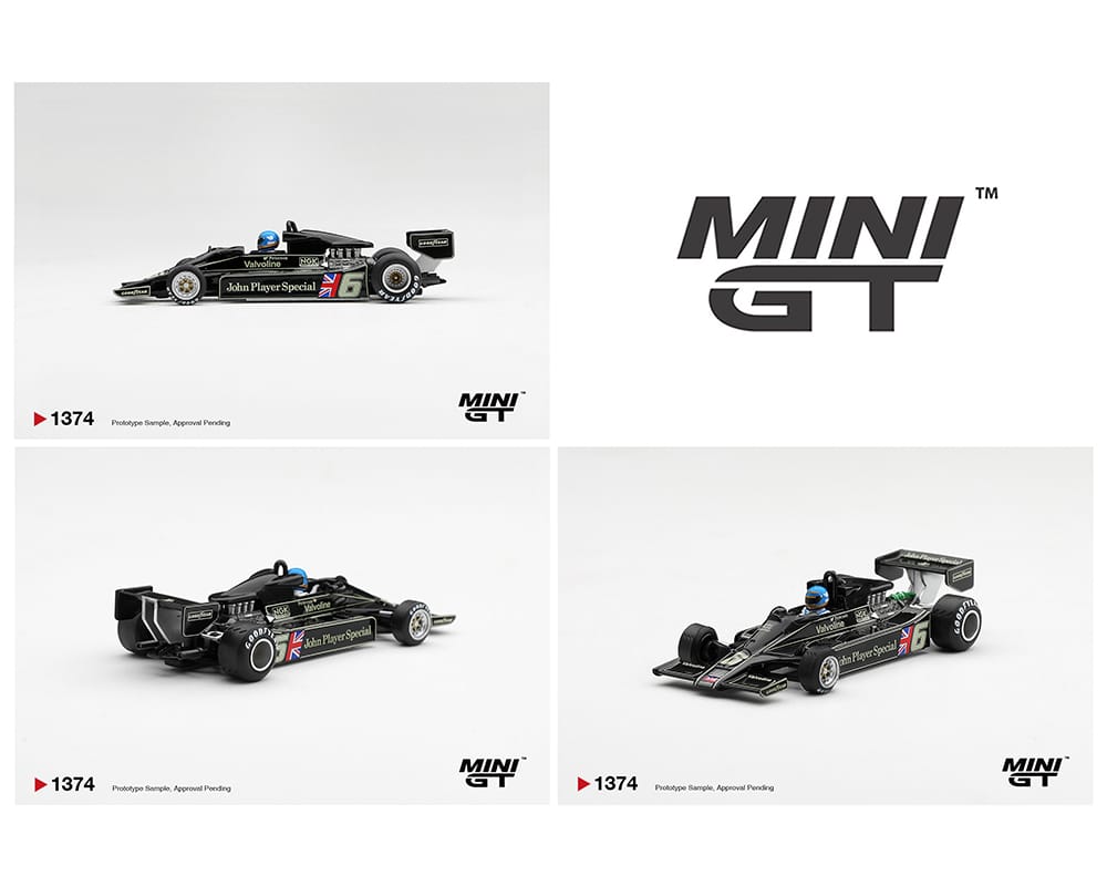 Lotus 78 #6 Ronnie Peterson 1978 S. African GP Winner Mini GT 1/64 MGT01374-BL