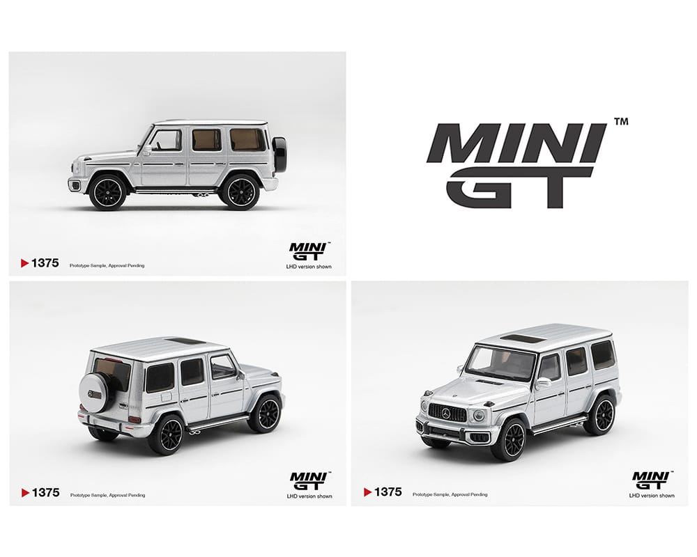 Mercedes AMG G 63 Silver Metallic Mini GT 1/64 MGT01375-BL