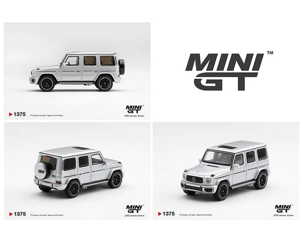 Mercedes AMG G 63 Silver Metallic Mini GT 1/64 MGT01375-BL