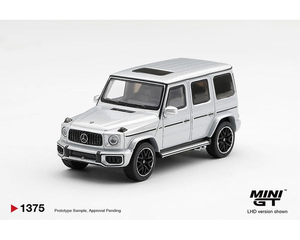 Mercedes AMG G 63 Silver Metallic Mini GT 1/64 MGT01375-BL