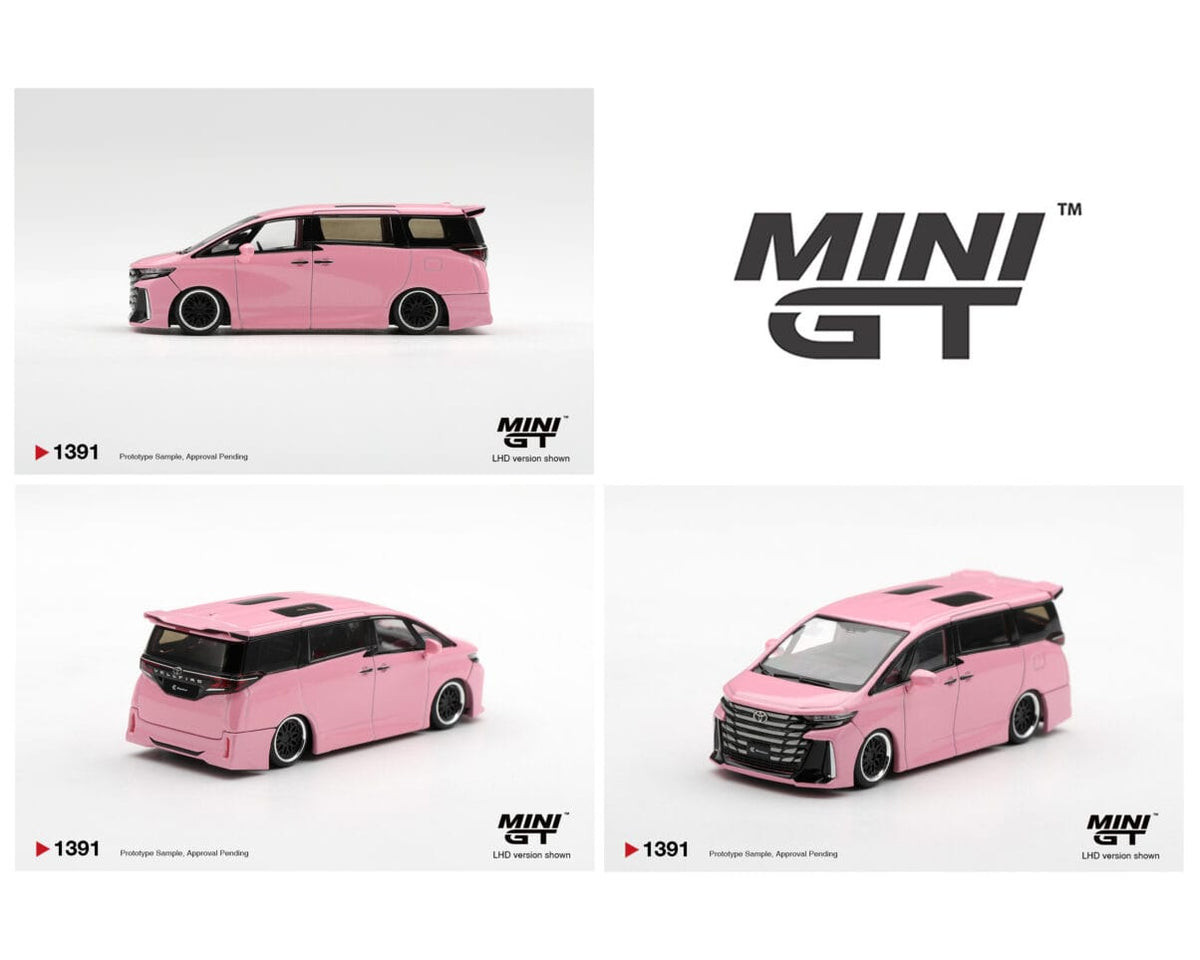 Toyota Vellfire 40 KUHL Metallic Pink Mini GT 1/64 | Hanz Driven MGT01391-BL