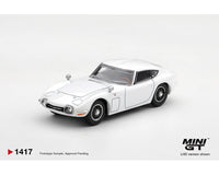 Toyota 2000GT Pegasus White 1/64 | Mini GT MGT01417-BL