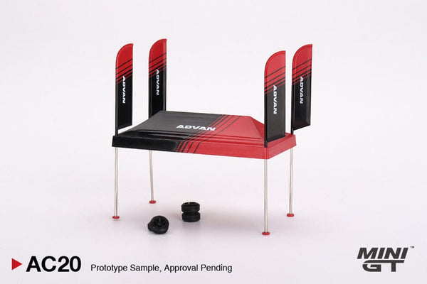 Paddock Service Tent Set Advan 1/64 scale Mini GT MGTAC20