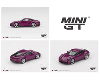 Porsche 911 992.1 Rubystone Red Set of 4 Special Edition Mini GT 1:64