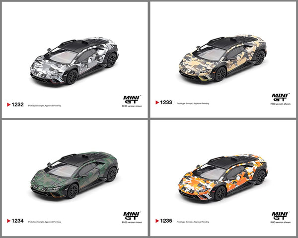 Lamborghini Huracán Sterrato All Terrain Set of 4 Mini GT 1/64 MGTS0026