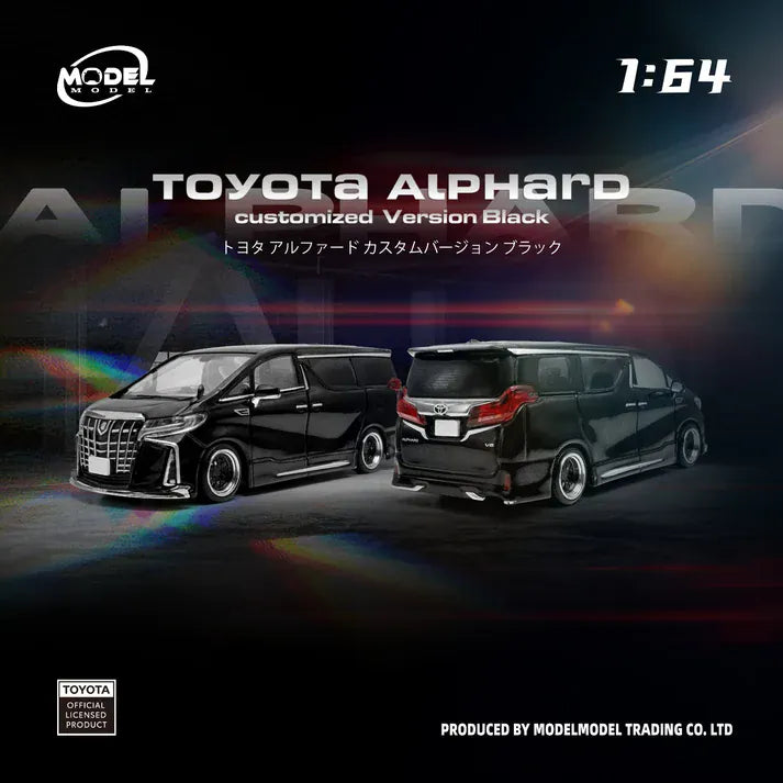Toyota Alphard Customized Version Black – MODELMODEL 1:64 MM64-Alphard-001