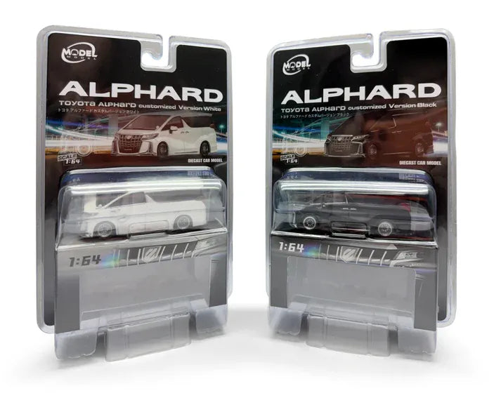 Toyota Alphard Customized Version Black – MODELMODEL 1:64 MM64-Alphard-001