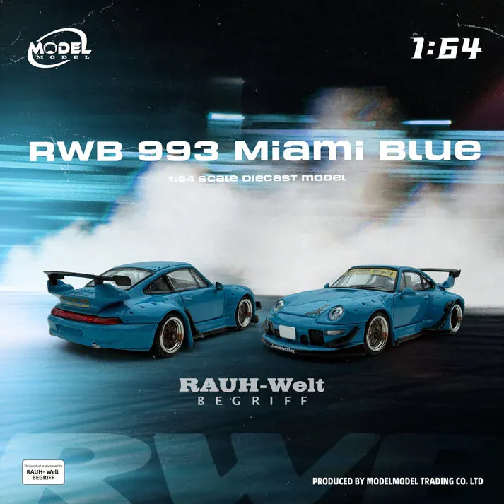 RWB 993 Miami Blue - MODELMODEL 1:64