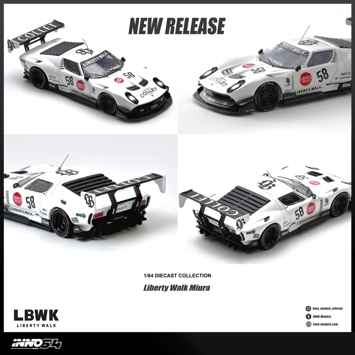 Lamborghini Miura GT Inno64 1/64 scale