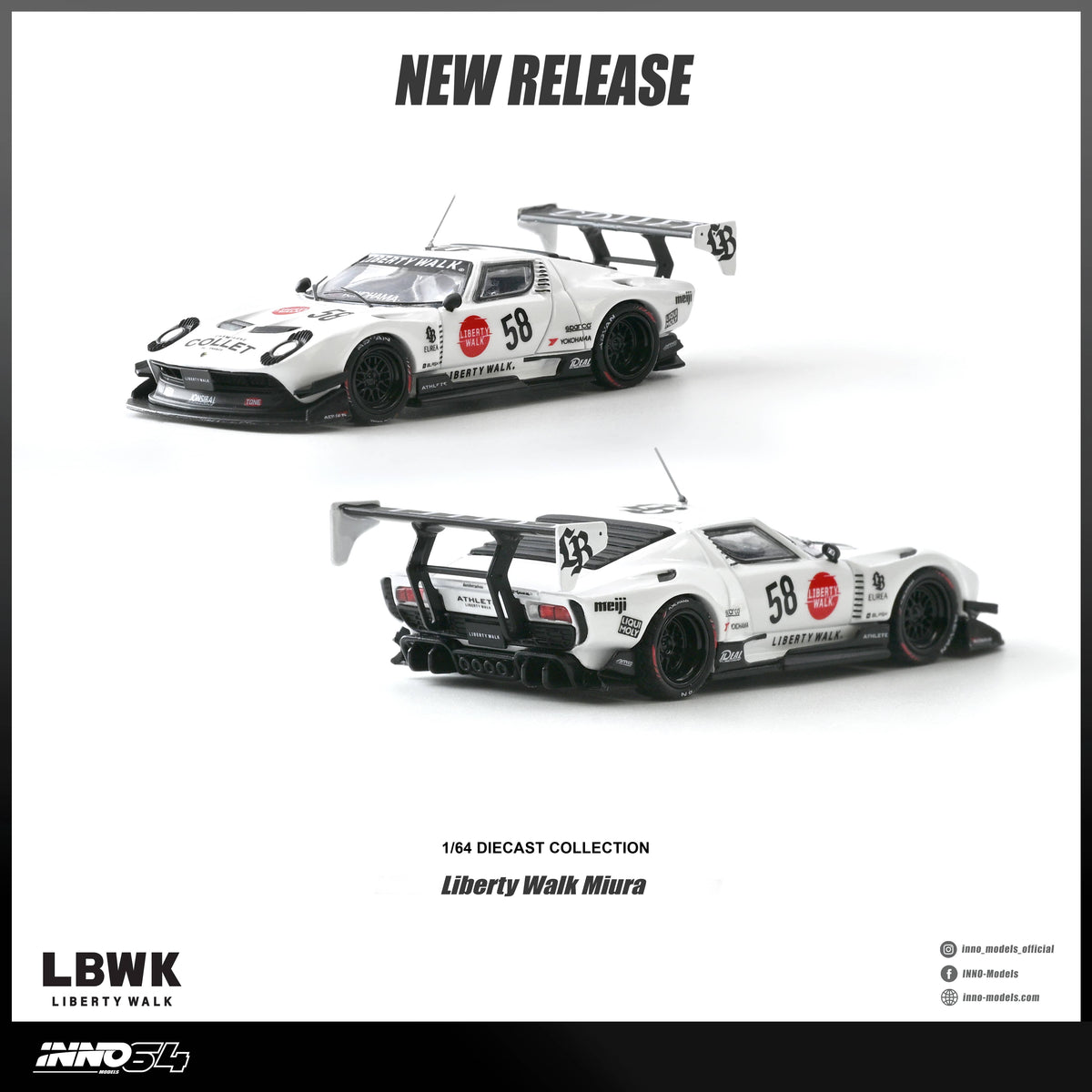 Lamborghini Miura GT Inno64 1/64 scale
