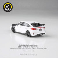 Honda Civic Type R FL5 White w/ Carbon parts LHD Para64 1:64 scale PA-55590
