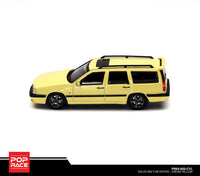 Volvo 850 T-5R Cream Yellow Pop Race 1/64 scale
