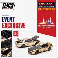 Nissan Skyline GTR R-32 Gold TASKL 2025 Event Model Pop Race 1/64