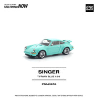 Porsche Singer 964 Tiffany Blue 1/64 scale Pop Race