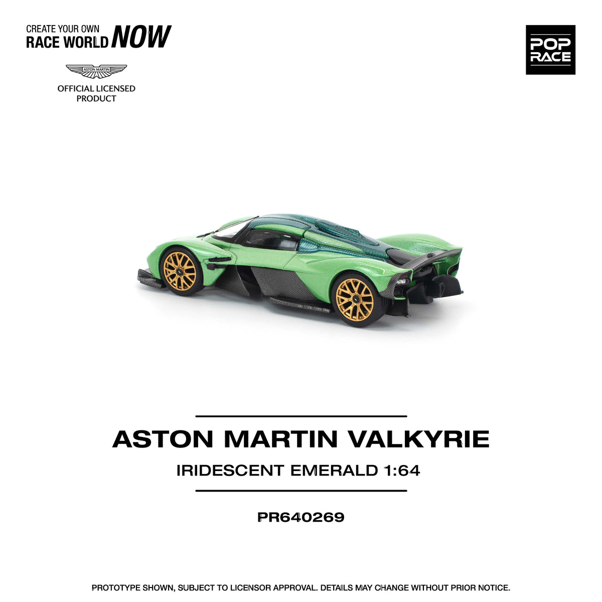 Aston Martin Valkyrie Pop Race 1/64 scale