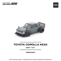 Toyota Corolla KE25 Matte Grey Pop Race 1/64
