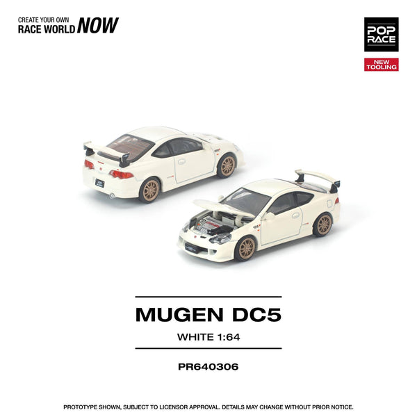 Honda Integra DC5 Mugen White Pop Race 1/64 scale
