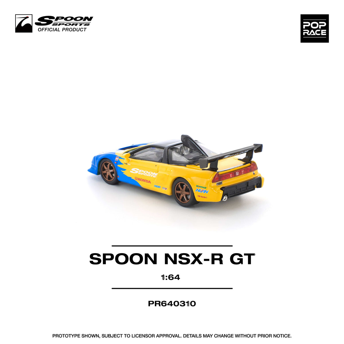 Honda NSX Spoon R GT Pop Race 1/64 scale