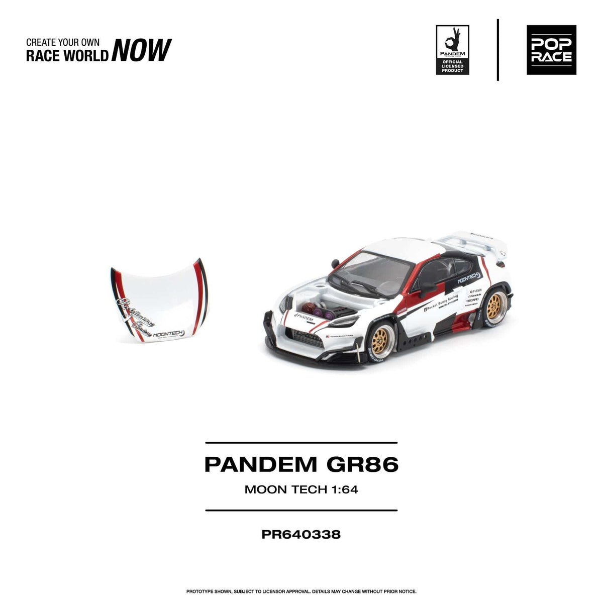 (PRE-ORDER) Toyota Pandem GR86 Moontech Pop Race 1/64