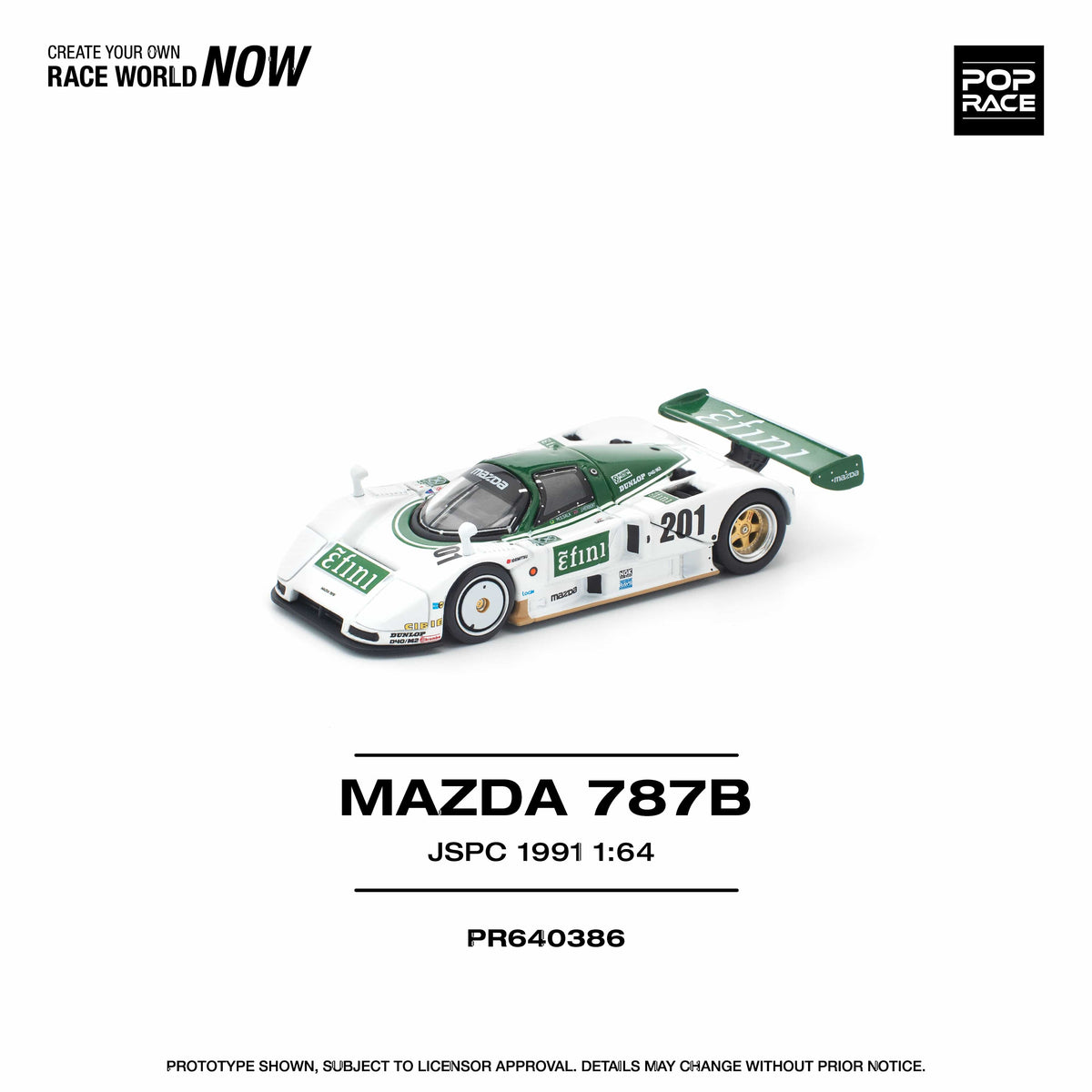 Mazda 787B 1991 All Japan Sports Prototype Car1/64 Pop Race