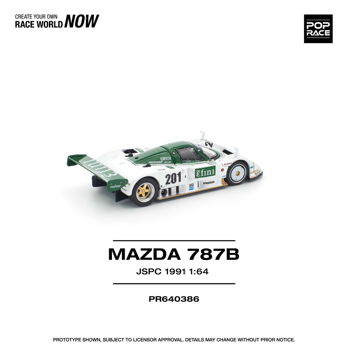 Mazda 787B 1991 All Japan Sports Prototype Car1/64 Pop Race